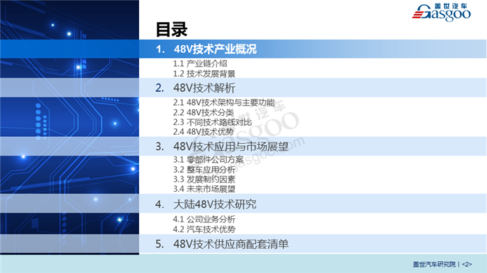 【产业报告】新能源汽车48V技术行业分析（2018版）