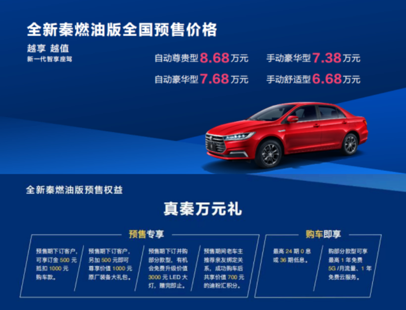 来势汹汹！紧凑级家轿市场收割机—全新秦开启全球预售