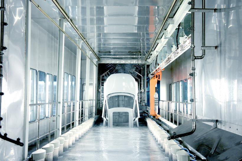 天际ME7科技感“星际灰”如何实现的？解读天际汽车智能涂装车间