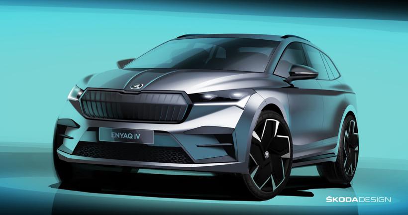 斯柯达发布首款基于MEB平台的纯电SUV
