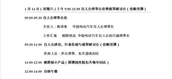 “提升核心技术、创新引领发展” 中国电动汽车百人会即将召开