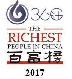 2017胡润百富榜出炉：许家印登顶中国首富 李书福荣登车界榜首