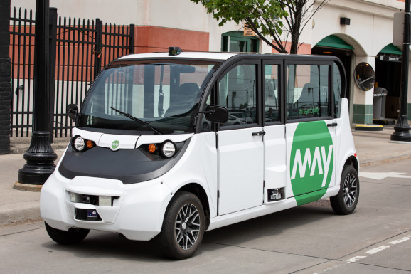 密歇根初创公司May Mobility将在俄亥俄州部署自动驾驶接驳车 12月1日开始服务