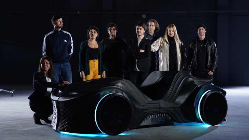 BigRep 3D打印自动驾驶电动原型车 由14个3D打印部件组成