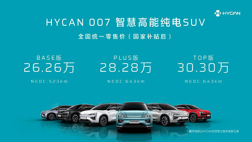 “集”尽硬核实力，HYCAN 007提交完美答卷