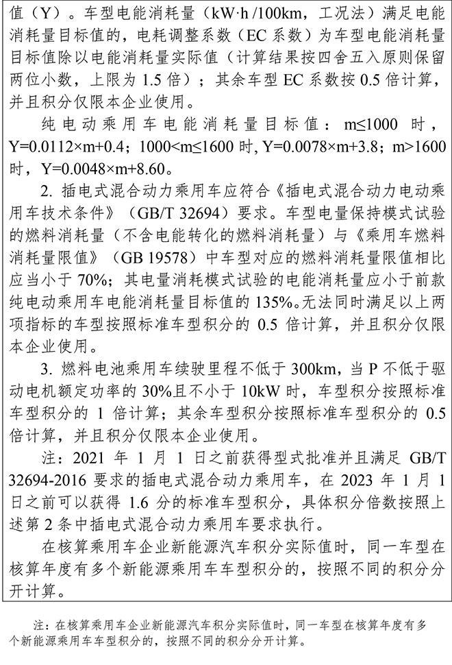 “双积分”政策修订版正式发布
