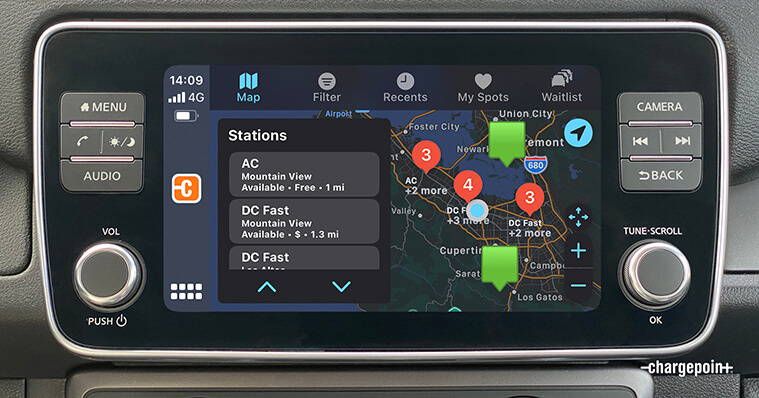 ChargePoint数据集成至苹果CarPlay 驾驶员可在车载信息娱乐中获取充电信息