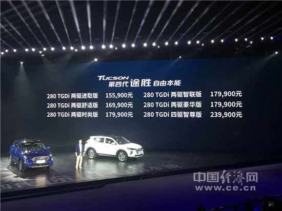 第四代途胜15.59万元起售 助力北京现代SUV全面进阶